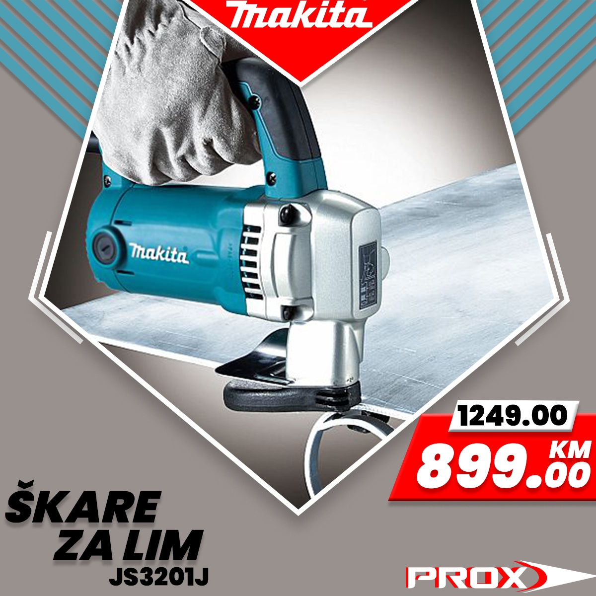 Električne škare-makaze za lim Makita JS3201J 710W 