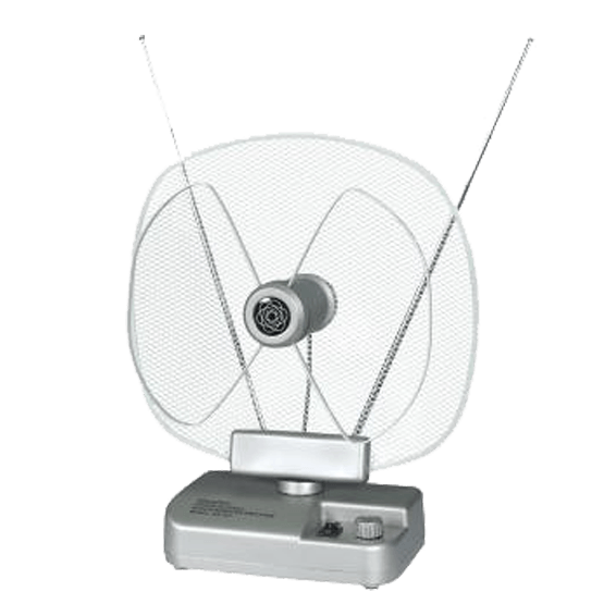 Falcom Antena sobna sa pojačalom, UHF/VHF, srebrna - ANT-204S