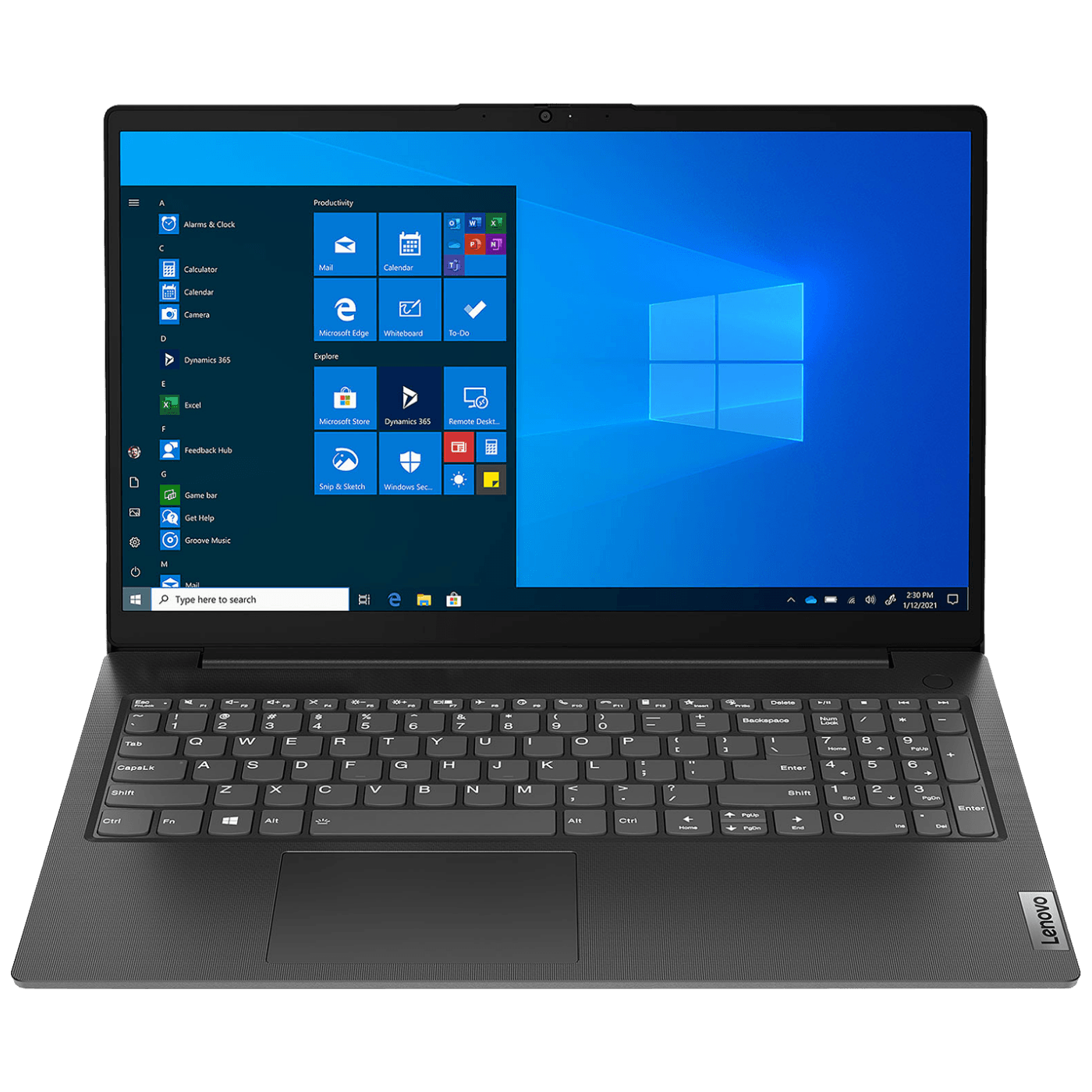 Lenovo Laptop 15.6", Intel Celeron N4500, 4GB DDR4, SSD 128 GB - V15 G2-IJL; 82QY00NDGE