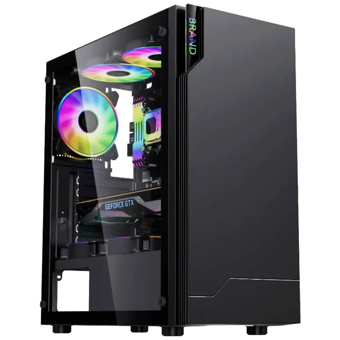 Zeus Desktop PC, Ryzen 5 3600, RX580, 16GB DDR4, SSD 1 TB - Ryzen 5 3600/16GB/1TB/RX580