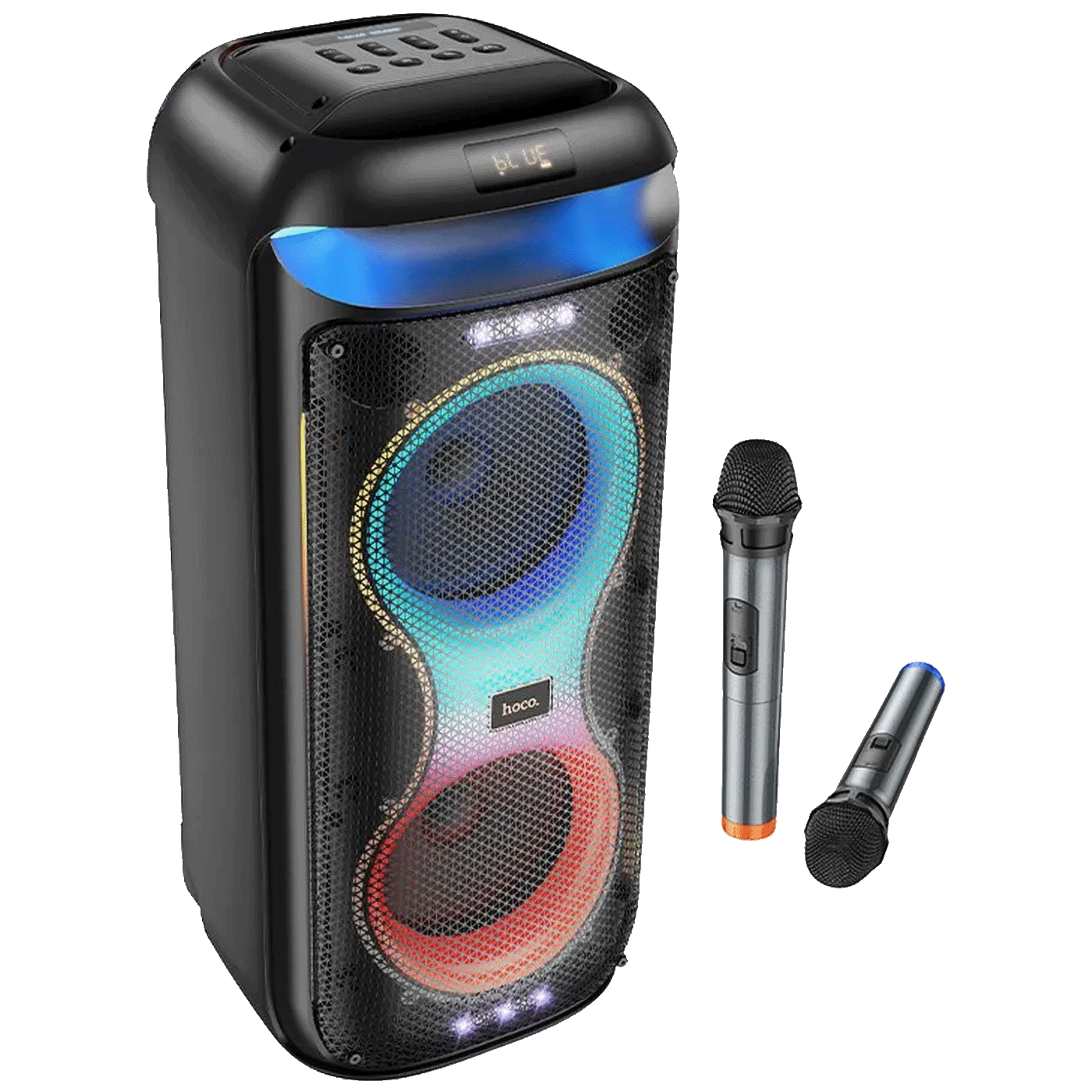hoco. Zvučnik bežični sa 2 bežična mikrofona, USB, Bluetooth, 60W - HA13 Max Ramon