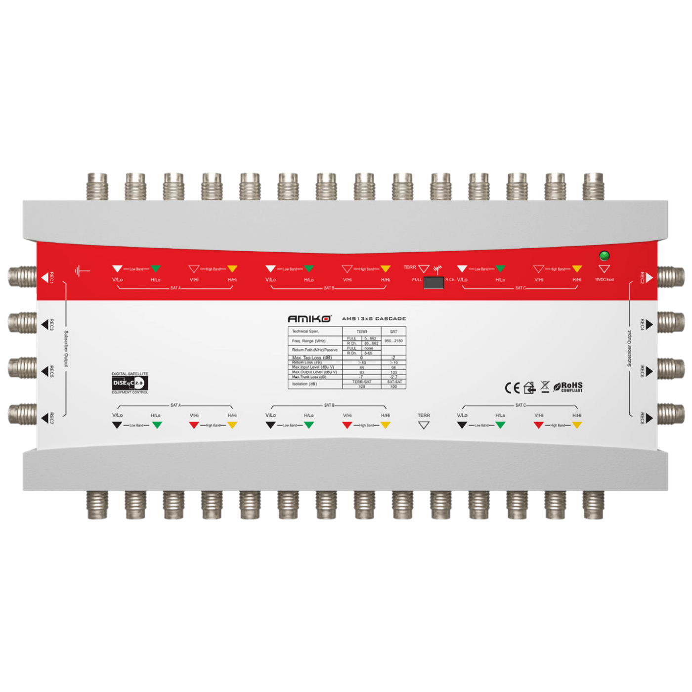 Amiko Multiswitch 13/8,  kaskadni - AMS13/8