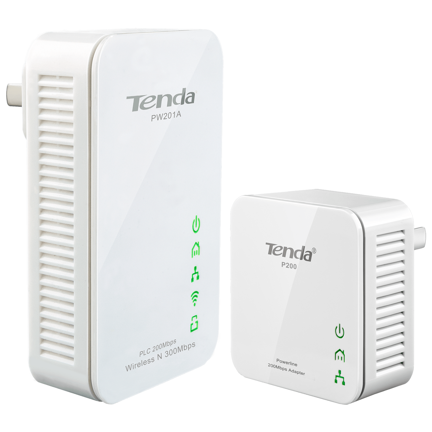 Tenda Mrežna strujna utičnica, set, 200/300Mbps, LAN/WiFi - NT-PW201A+P200