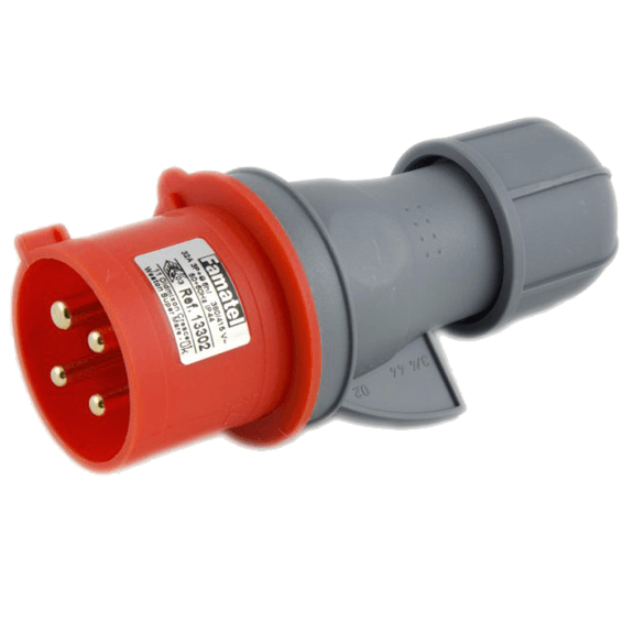 Famatel Utikač, 32A/380÷415, 4 Polni (3P+E), IP44 - 13302