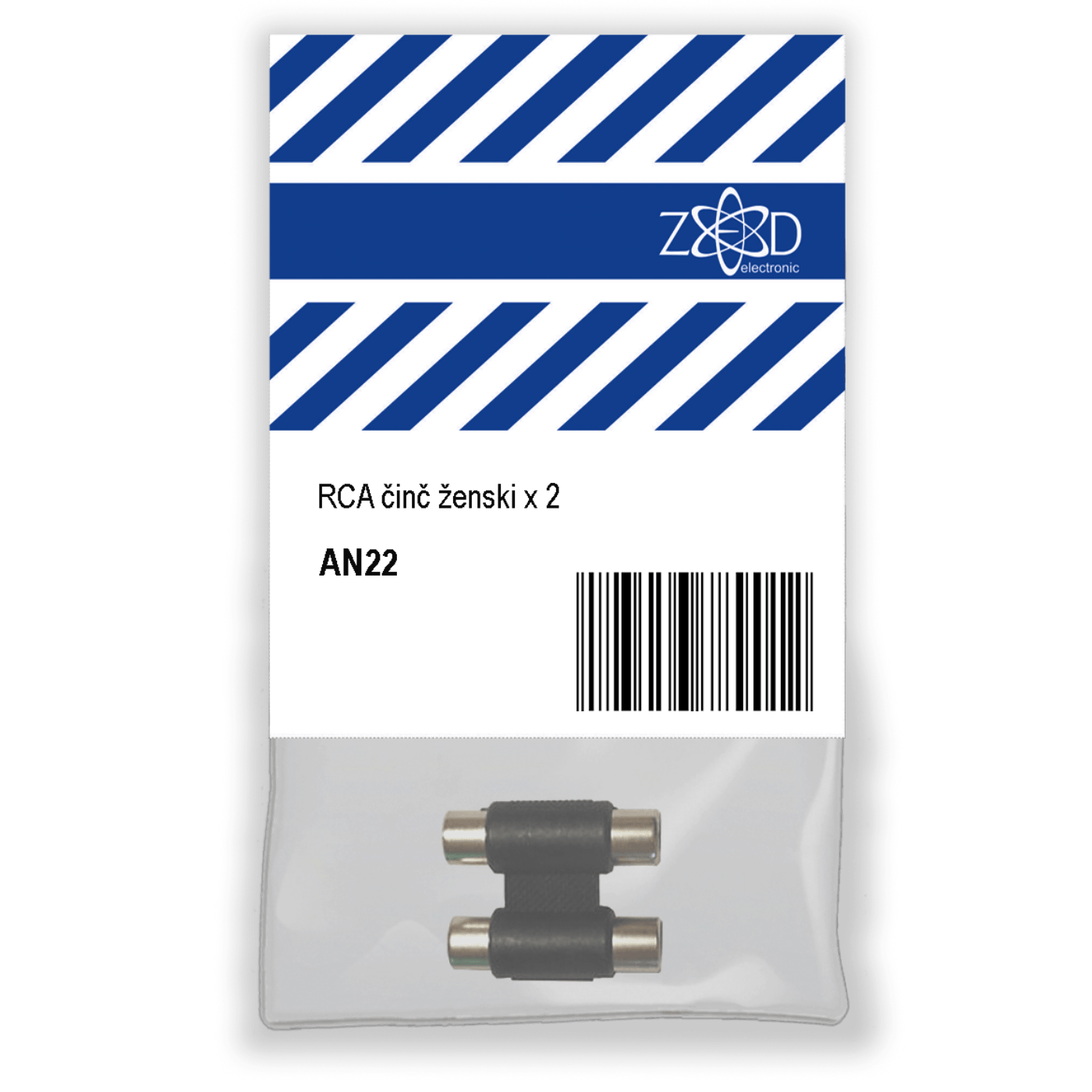 ZED electronic RCA činč ženski x 2, za produžetak audio kabla - AN22