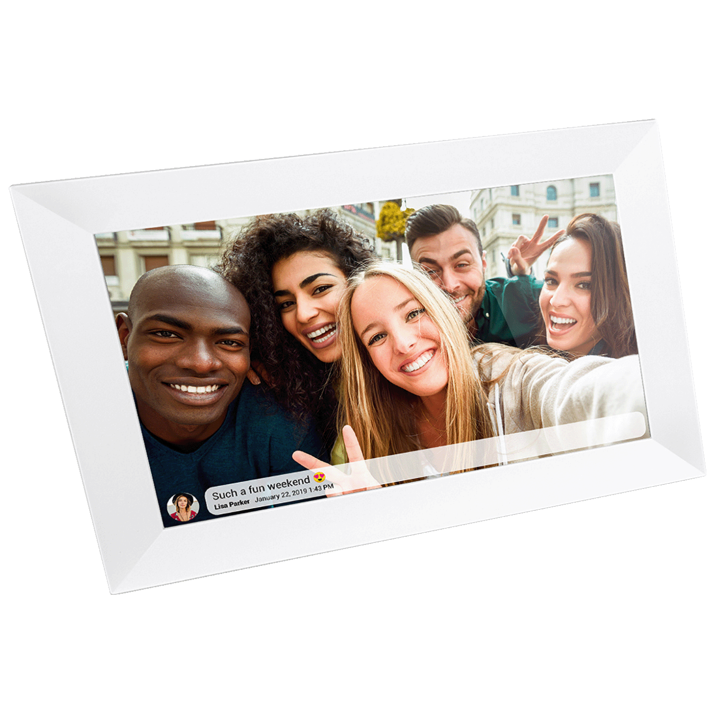 IRRADIO Digitalni foto okvir 10", IPS touch panel, WiFi - DPF-IR10W