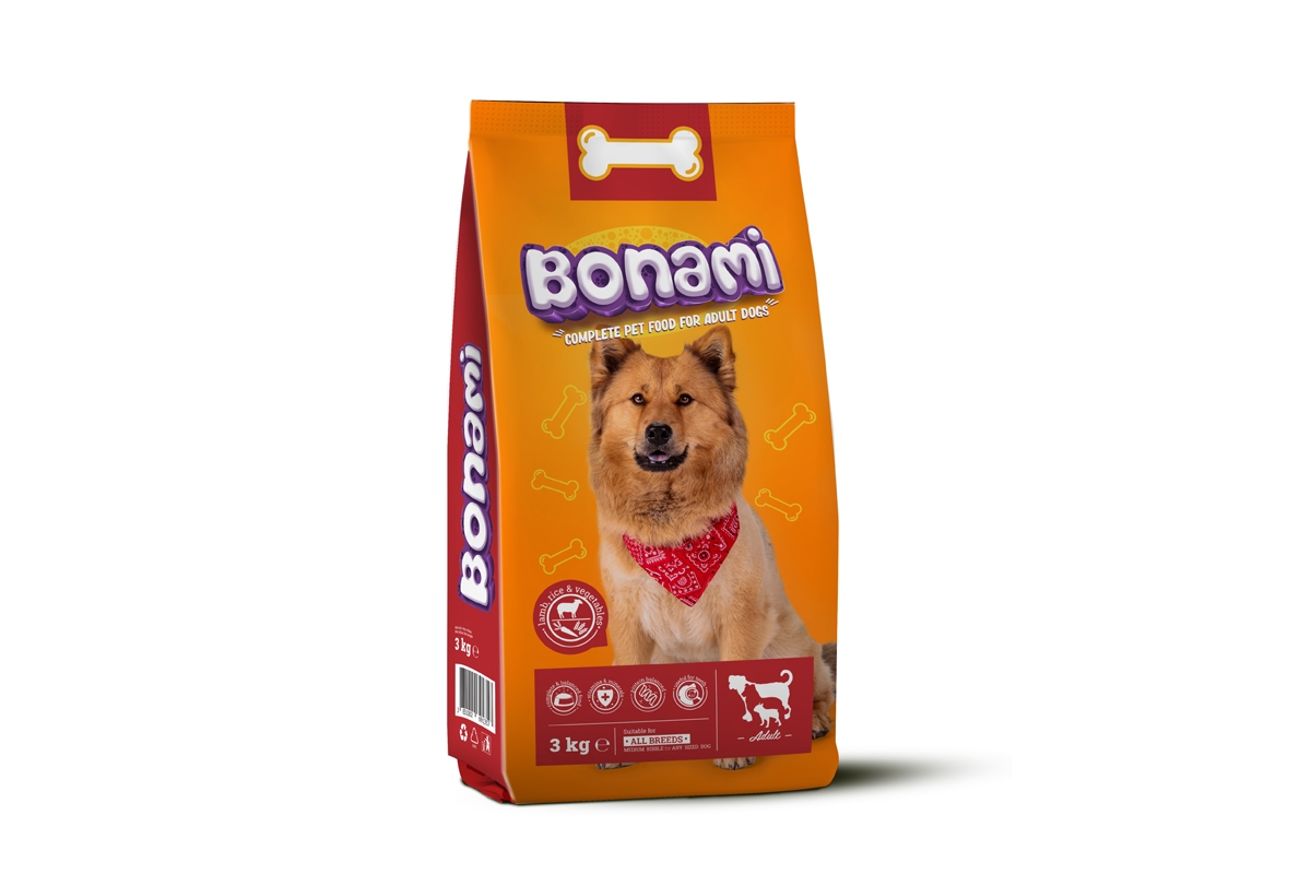 Bonami briketi za pse Jagnj&Riz&Zelen 3kg (161403)