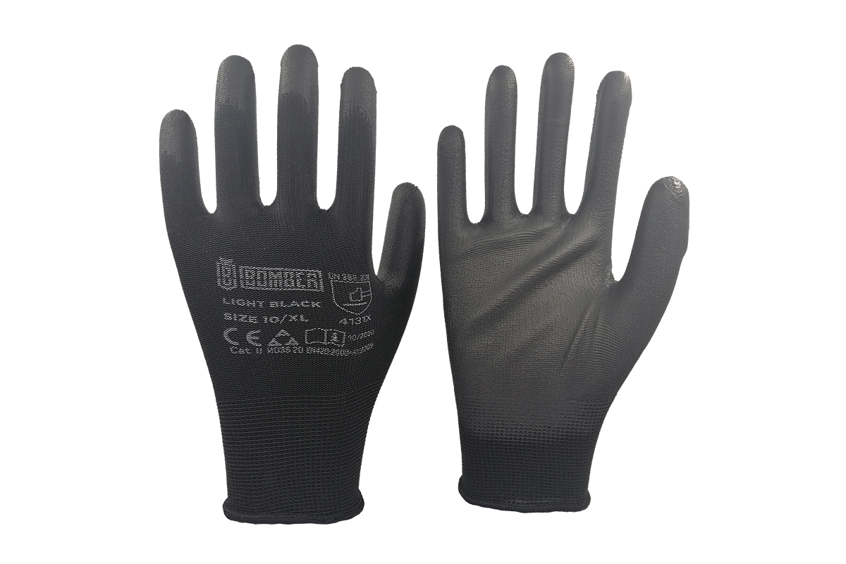 Rukavice bomber light black L