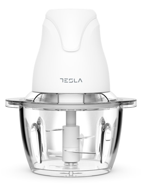 TESLA Sjeckalica FC302WSnaga 400 W; Kapacitet 1 L; 4 inox oštrice na 2 nivoa; staklena pos