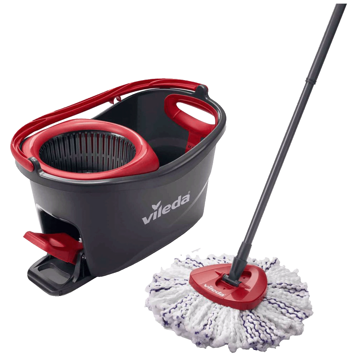 Vileda Set za čišćenje, mop sa kantom, 3in1 Turbo Spin Mop - Spin Mop Turbo 3w1 Microfibre