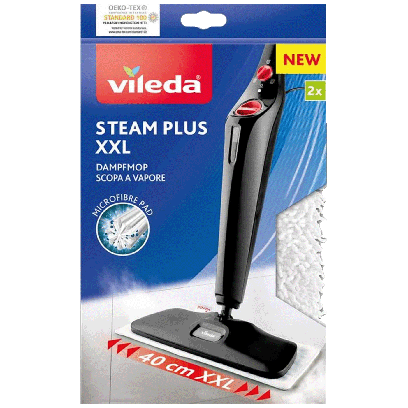 Vileda Zamjenske krpe za Vileda Steam XXL mop, pakiranje 2 kom. - Pad Refill for Vileda Steam XXL 3.0