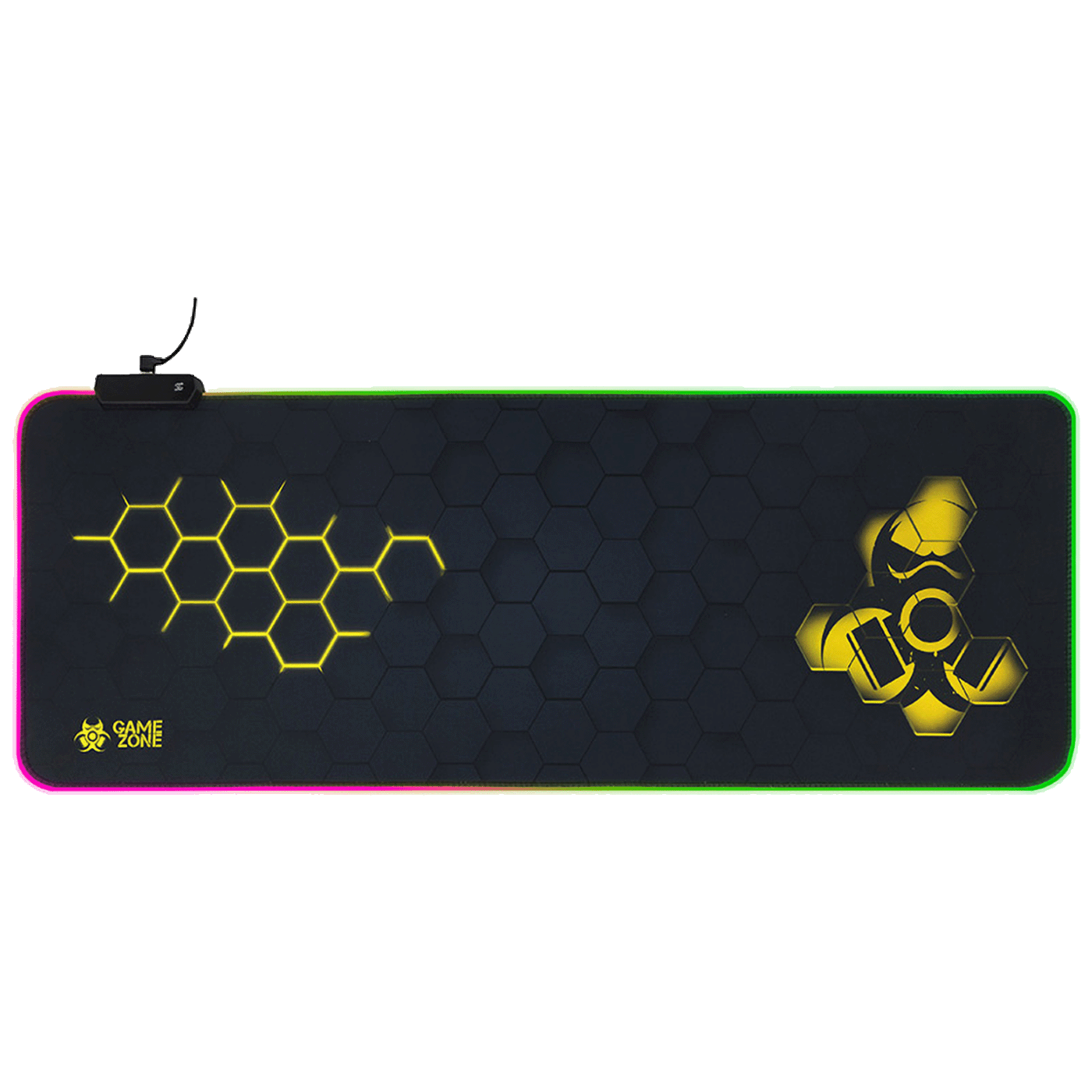Tracer Podloga za miš, RGB, 80 x 30 cm - GAMEZONE Hexy1