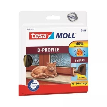 TESA BRTVENA TRAKA D-PROFIL SMEĐA 7MM