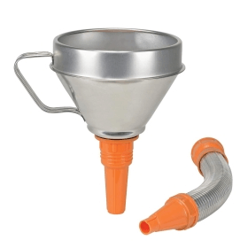 PRESSOL Kombi-lijevak gibljiva cijev bijeli lim 160mm