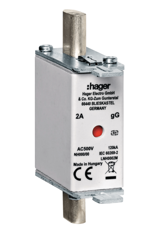 HAGER Topljivi uložak NH000 GG 63A 500v