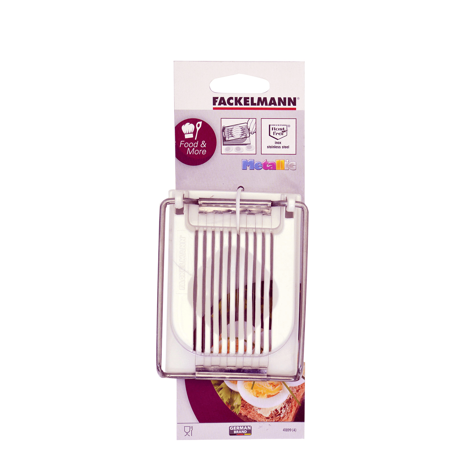 FACKELMANN Rezač za kuhana jaja 11x9 cm