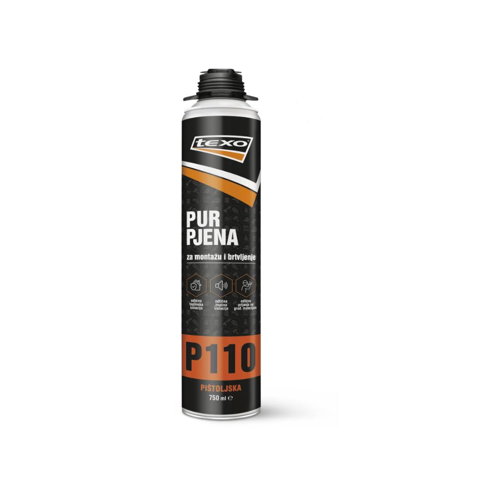 TEXO Pur pjena obična pištoljska P110 750ml