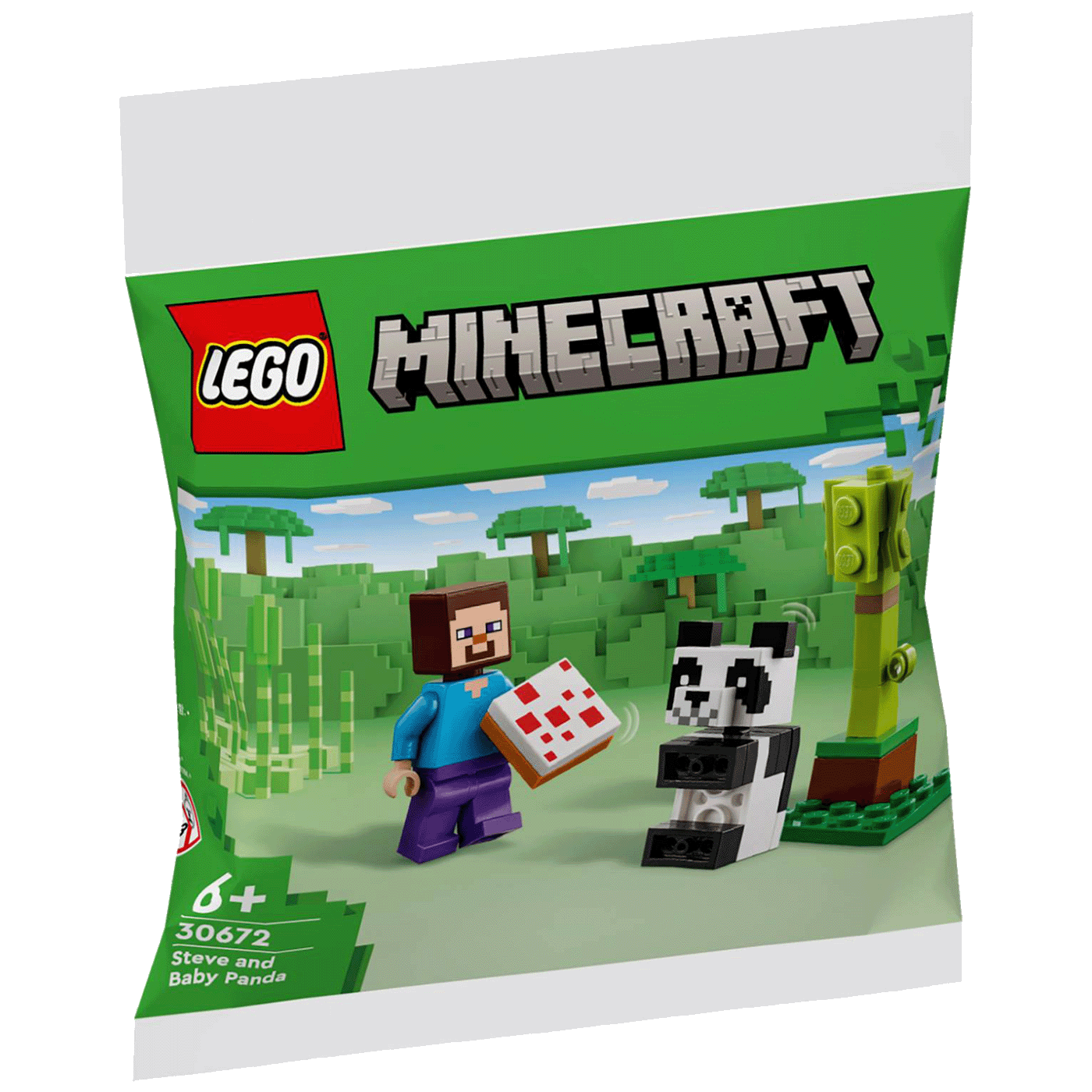 Lego Steve i beba panda, LEGO Polybag 