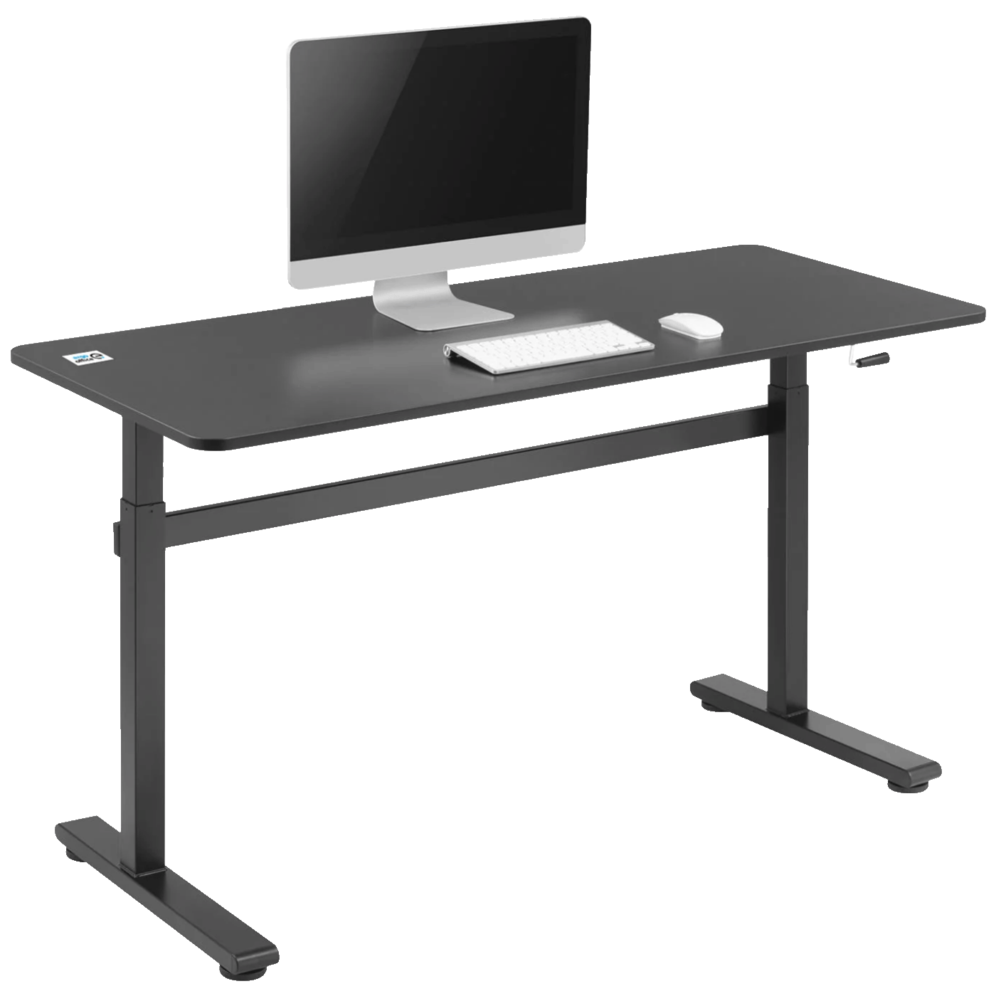 Ergo Office Radni stol 140 x 60 cm, podesiva visina, crna - ER-401 B