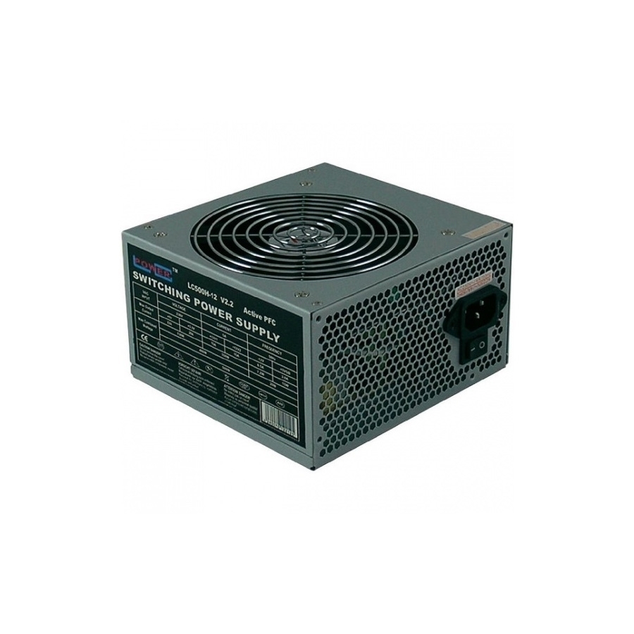 Napojna jedinica ATX LC-Power PSU 500W LC500H-12 V2.2 Office Series 120mm fan,4+4 pin,4xSATA,1x PCIe 6-pin, Active PFC