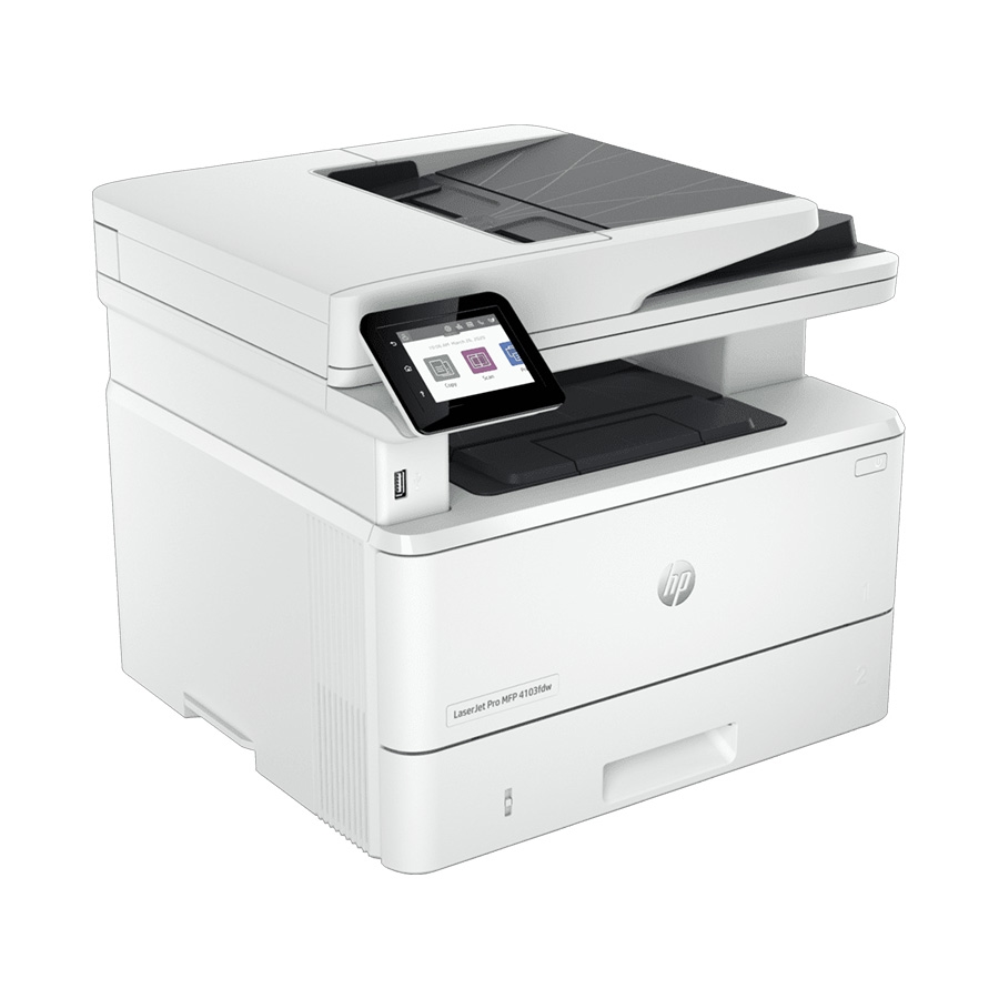 Printer HP LaserJet Pro MFP 4103fdw Print/copy/scan/fax 40str/min duplex+ADF. USB+ LAN+ WiFi 2Z629A              