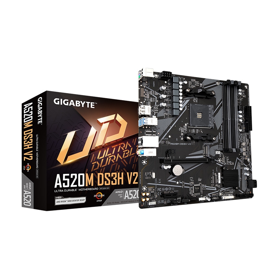 GIGABYTE MB A520M DS3H V2 1.0 AMD A520,AM4,4xDDR4;M2 RAID,HDMI,DP,mATX
