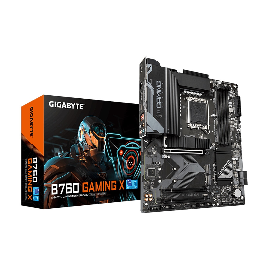 Gigabyte MB B760 GAMING X DDR4 LGA1700; 4xDDR4; 3xM.2; 4xSATA 8xUSB; HDMI, DP; ATX