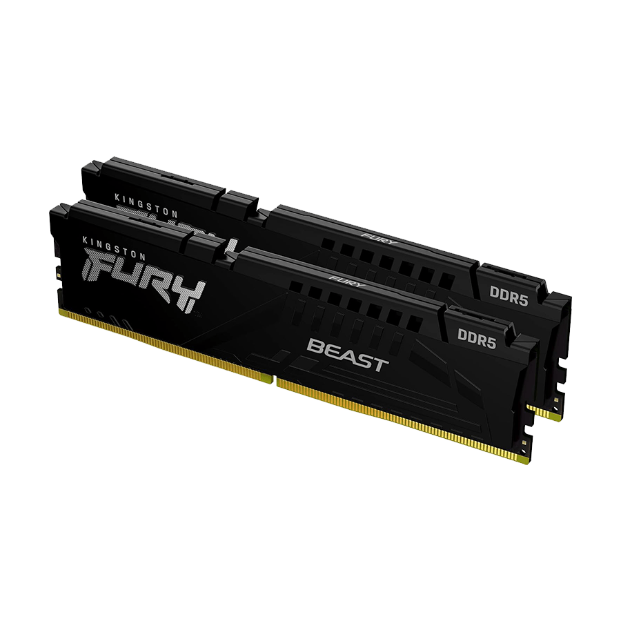 Kingston 64GB 5600MHz DDR5 Fury Beast (2x32GB) CL40, EXPO & XMP KF556C36BBEK2-64