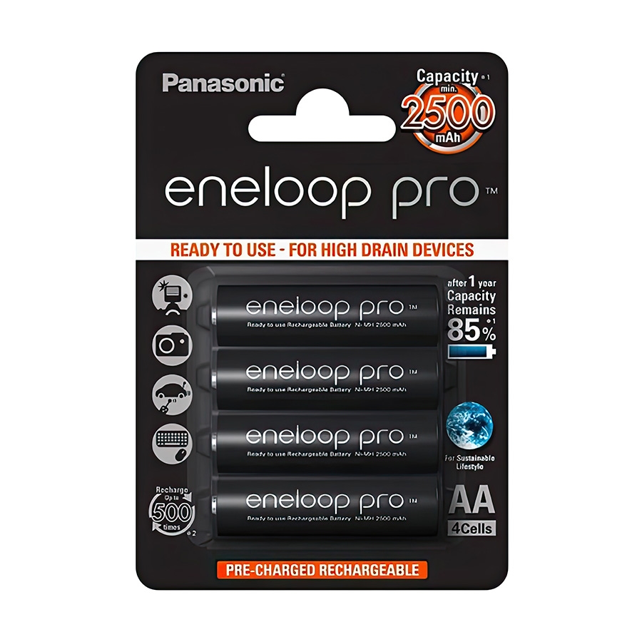 PANASONIC punjive baterije eneloop pro AA/4B (BK-3HCDE/4CP)