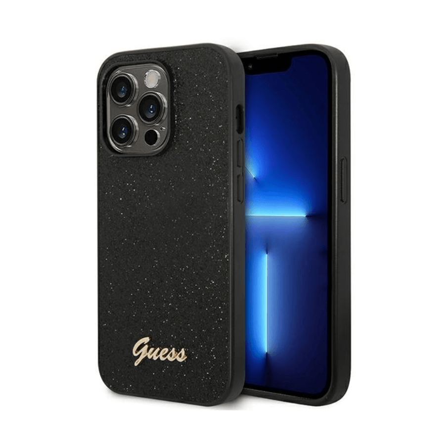 0126497_zatitna-maska-guess-glitter-script-guhcp14xhggshk-za-iphone-14-pro-max-crna