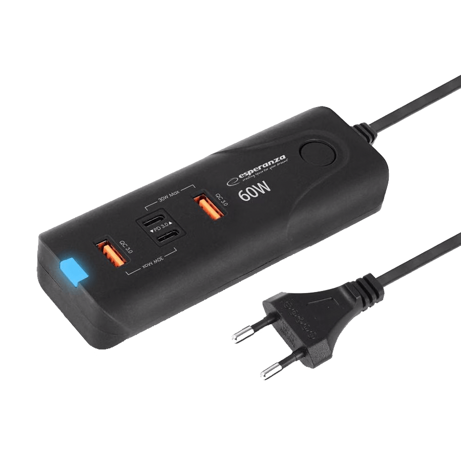 0131468_usb-punjac-2xtype-c-2xusb-a-esperanza-quick-power-charger-60w-2x-usb-c-pd-30w-2x-usb-a-qc-30-18w-ezc