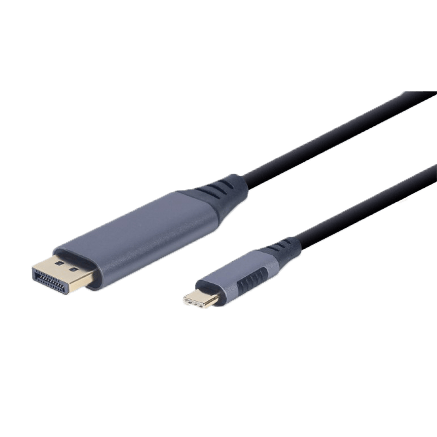 Video adapter kabl Type-C to DisplayPort, space grey, 1.8 m, 4K 60 Hz, GEMBIRD CC-USB3C-DPF-01-6