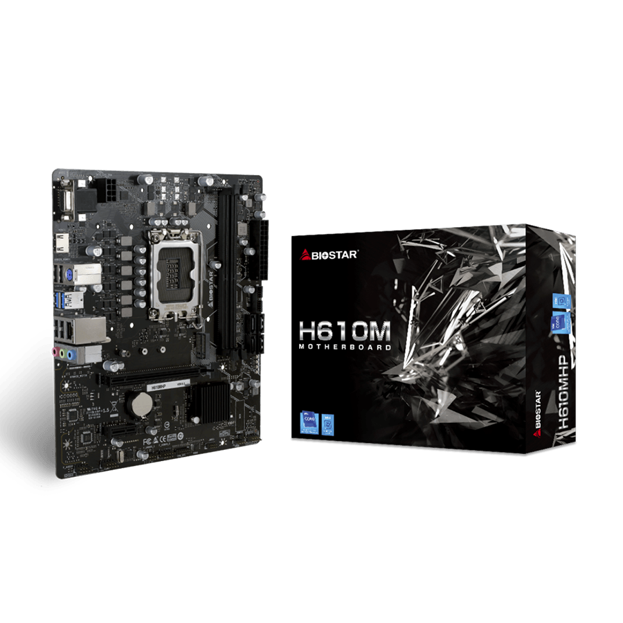 MB BIOSTAR H610MHP 2.0, mATX, Soc 1700, DDR4, M.2, GbE LAN, HDMI, VGA