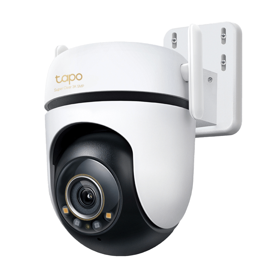 TP-Link Tapo C530WS Outdoor Pan/Tilt Security Wi-Fi Camera, 3K 5MP (2880x1620), 2.4 GHz, 2 x External Antennas, 1 x Ethernet Port, TAPO-C530WS
