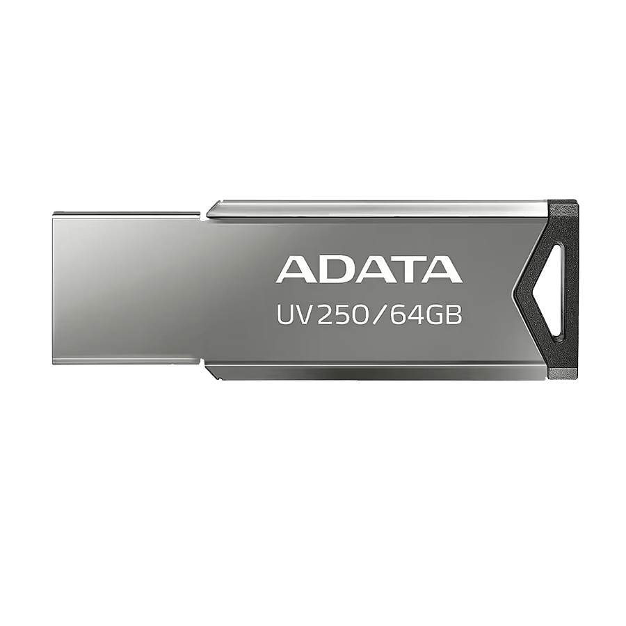 USB Memory stick Adata 64GB UV250 2.0 Silver Metal Style AUV250-64G-RBK