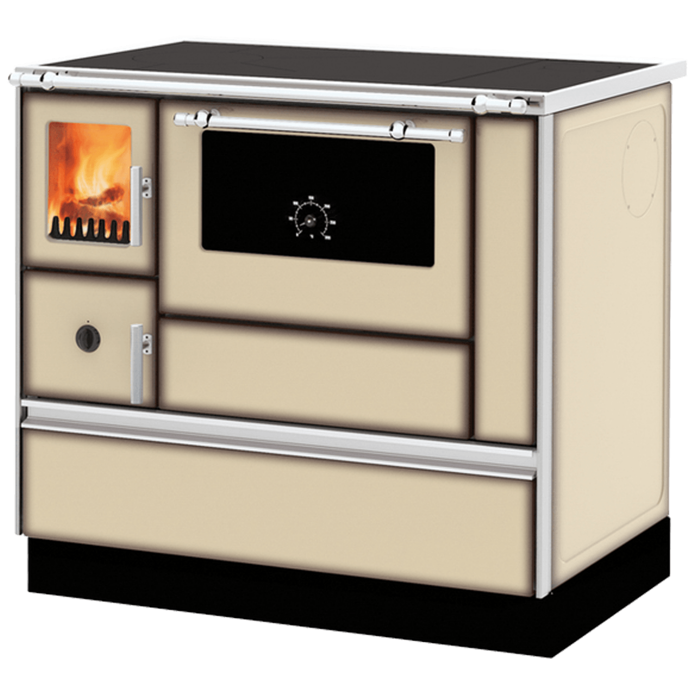 Alfa Plam Šporet na čvrsto gorivo 8kW, desna, krem - ALFA 90H DOMINANT