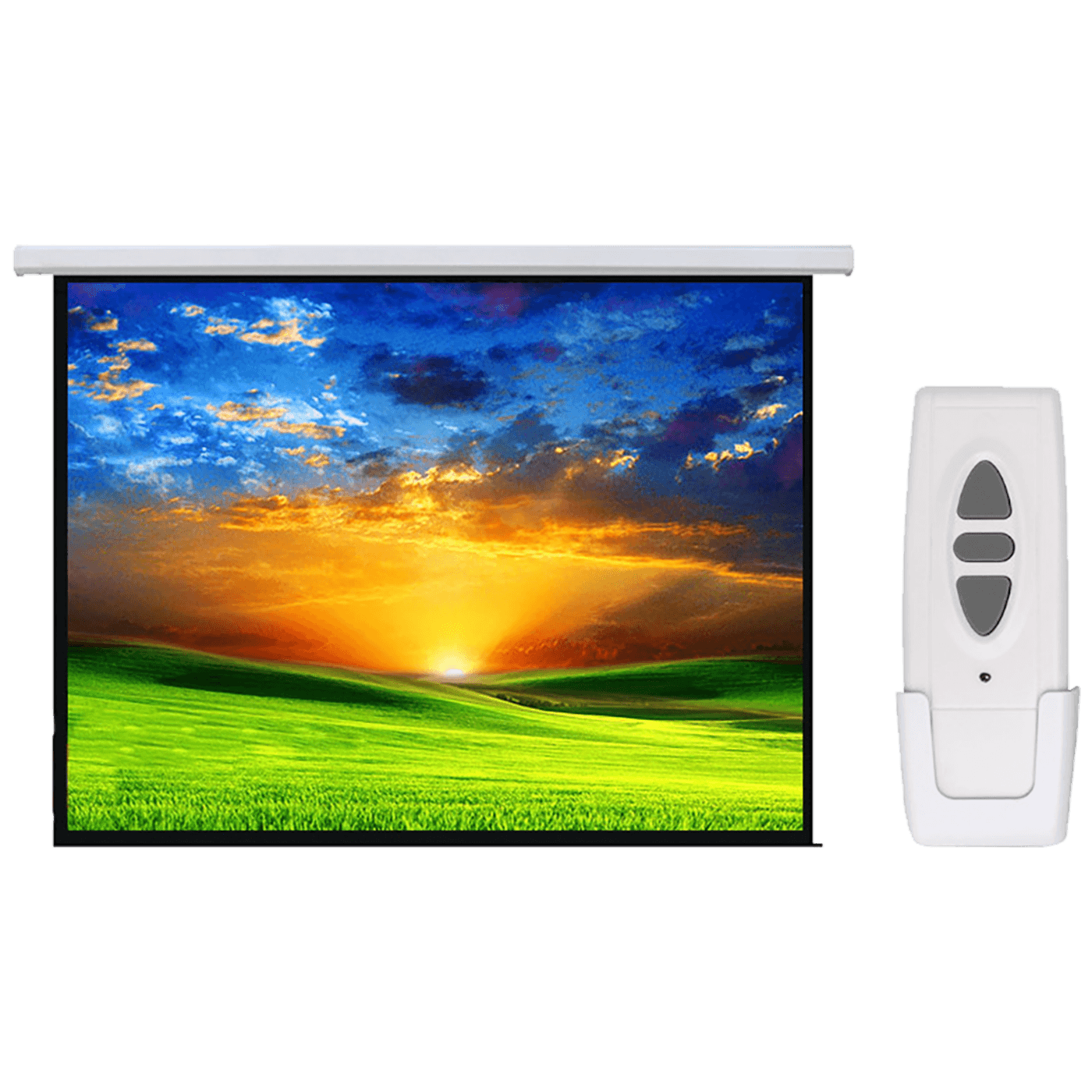 Maclean Platno za projektor sa motorom, 167", 300 x 300 cm - MC-562