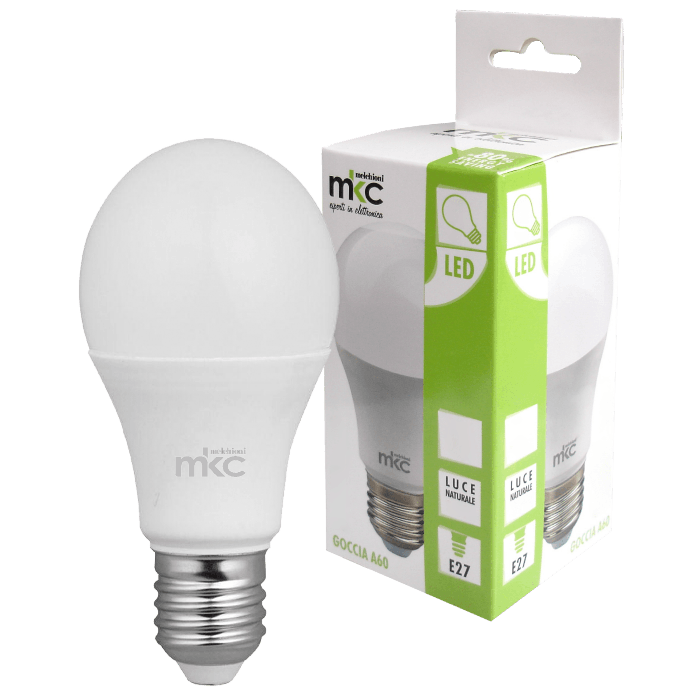 MKC Sijalica,LED 9W, E27, 220V AC,toplo bijela svjetlost - LED GOCCIA A60 E27/9W