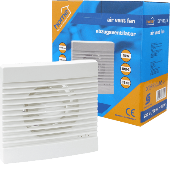 home Aspirator ugradbeni za ventilaciju 158x158mm - EV 100/S