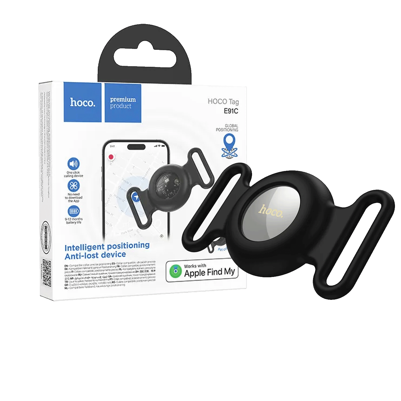 hoco. Inteligentni lokator uređaja, Apple Tag, ljubimci pas/mačka - E91C Tiger