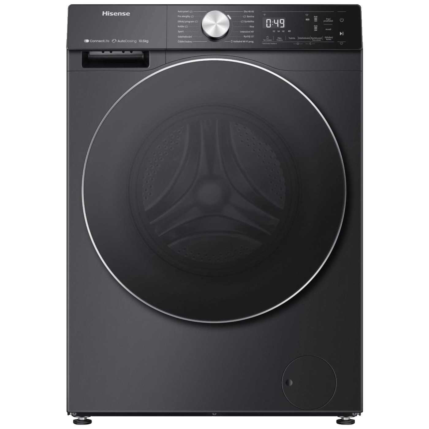 Hisense Mašina za veš, 1400 obrtaja, 10.5 kg veša, WiFi, A - WF5S1045BB