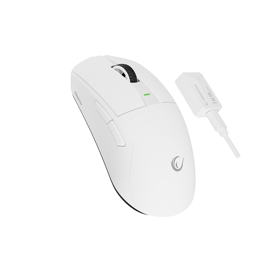 Miš gaming RAMPAGE  Zenith Bt Wired 2.4g White Wireless Paw3395 Nordic 52833 MCU, 41652