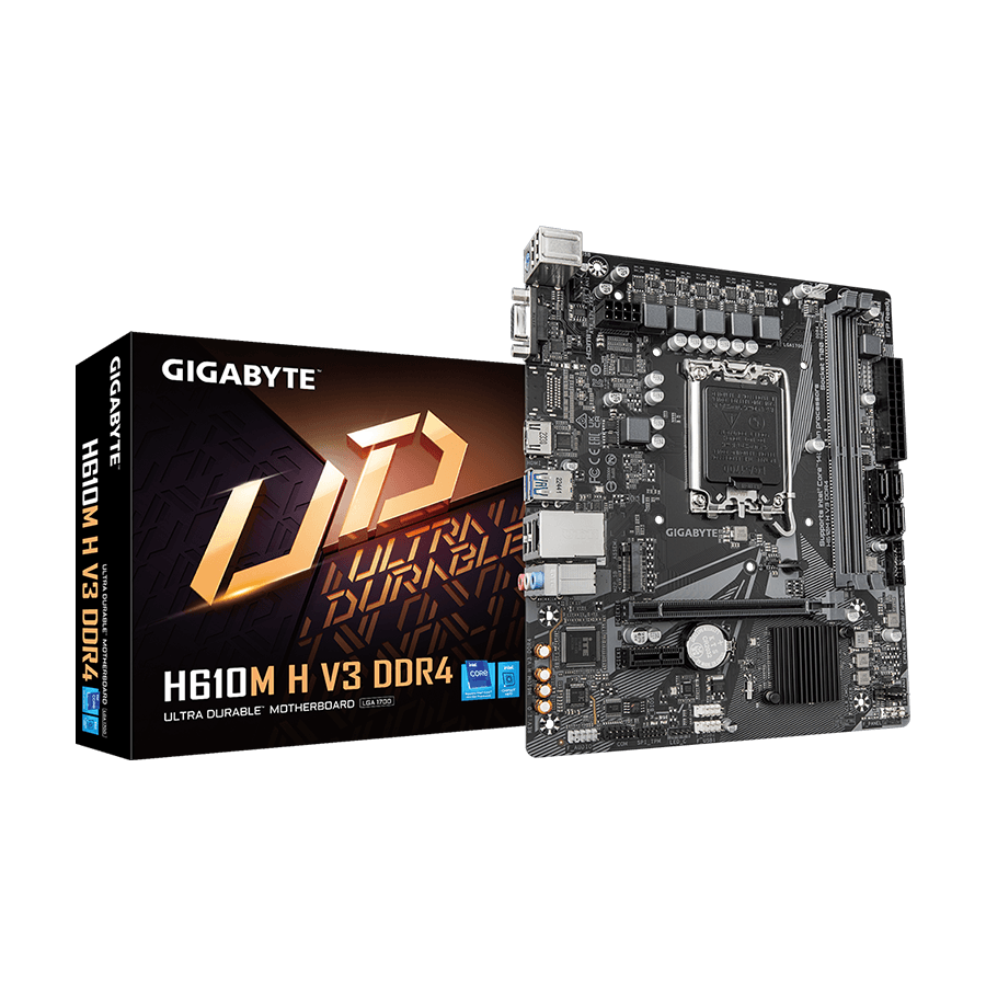 Gigabyte MB H610M H V3 DDR4 LGA1700; 2xDDR4; M.2, 4xSATA 6xUSB; VGA, HDMI; mATX