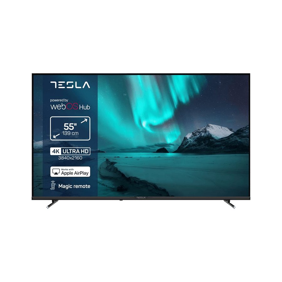 TESLA TV 55E655BUW 4K WebOS Miracast-AirPlay Magic Remote Control