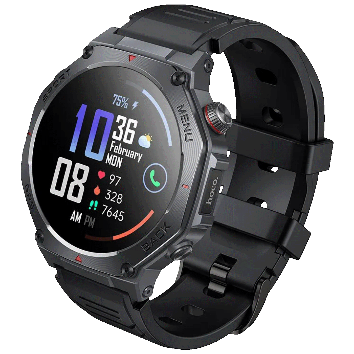 hoco. Pametni sat, 1.43" AMOLED, Bluetooth, GPS, 3ATM - Y37