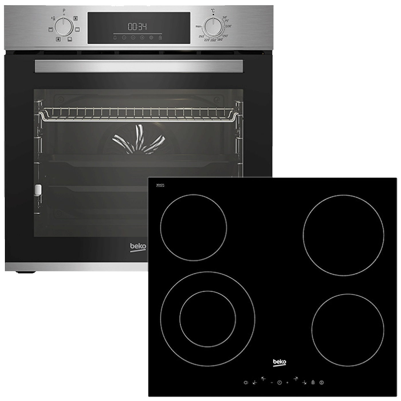 Beko Set ugradbena ploča/ugradbena pećnica, 72 lit., A - N11 BBSE 123001 XD