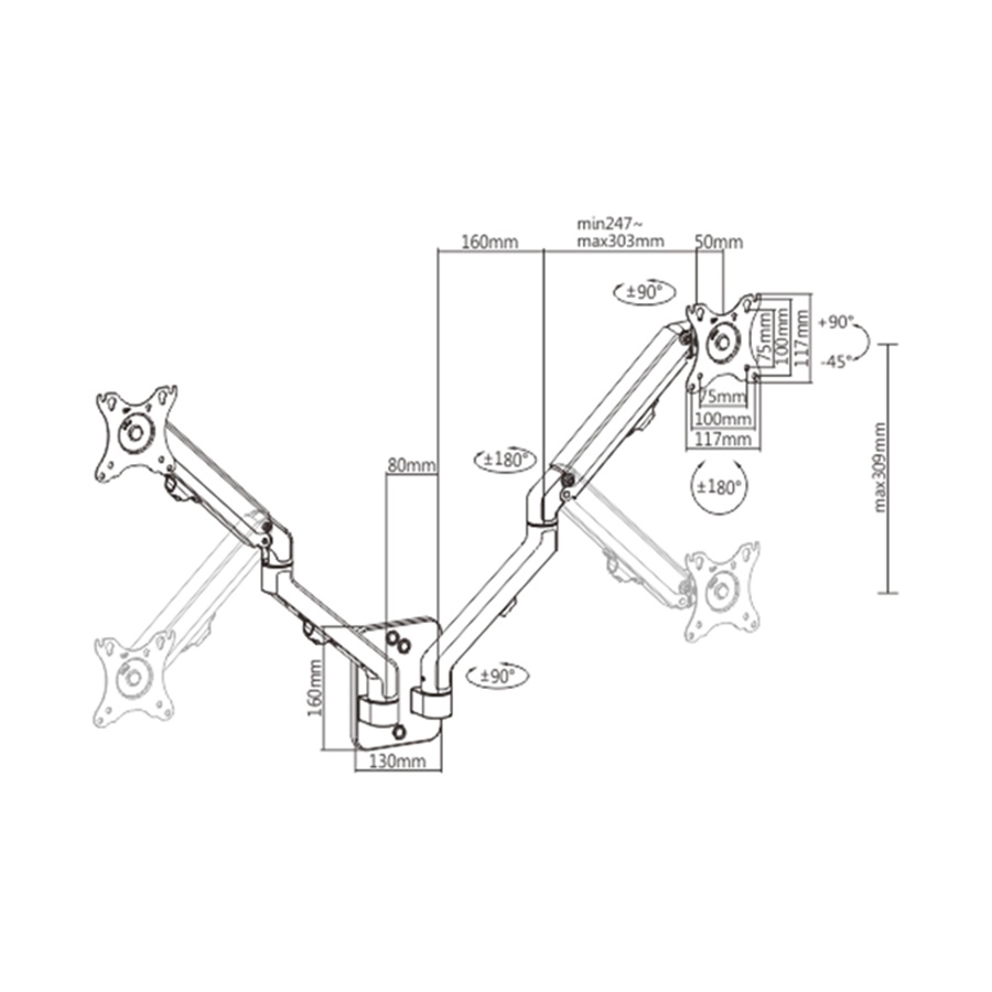 0120025_nosac-za-dva-monitora-gembird-ma-wa2-01-montaza-na-zid-17-27-up-to-7-kg